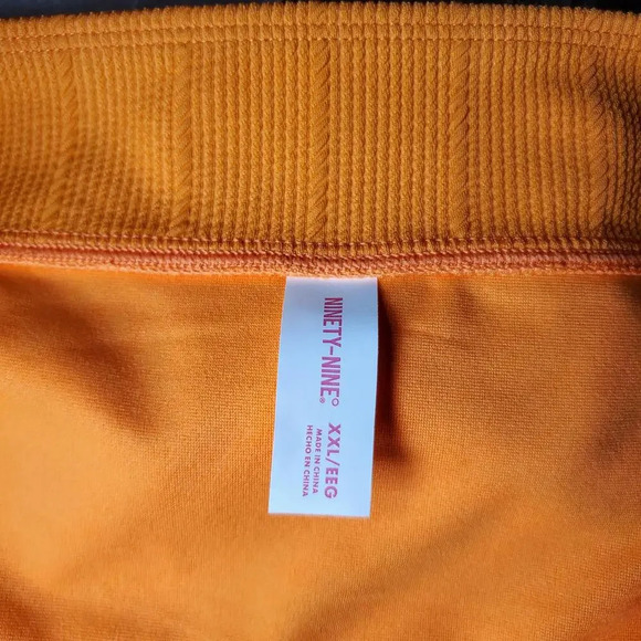 NWT Juniors' Ninety-Nine° Nectarine Banded High Waist High Leg Swim Bottoms XXL - Picture 9 of 15